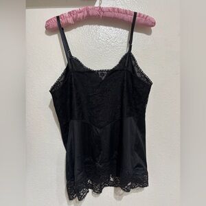 Black 90s Vanity Fair Lace Cami